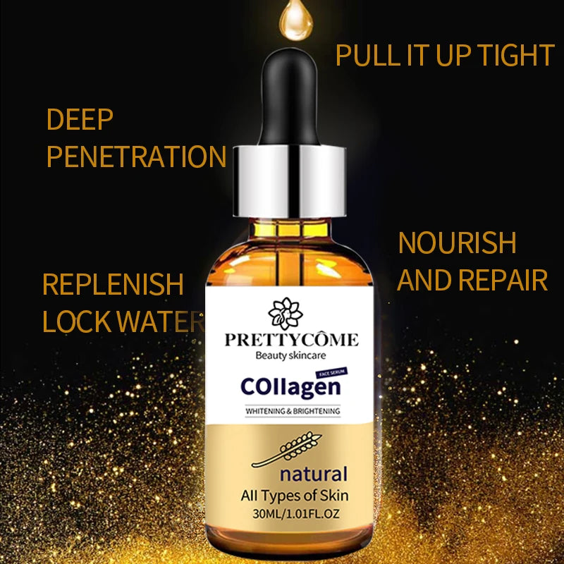 PRETTYCOME Collagen Face Serum Brightening Anti-aging Facial Care