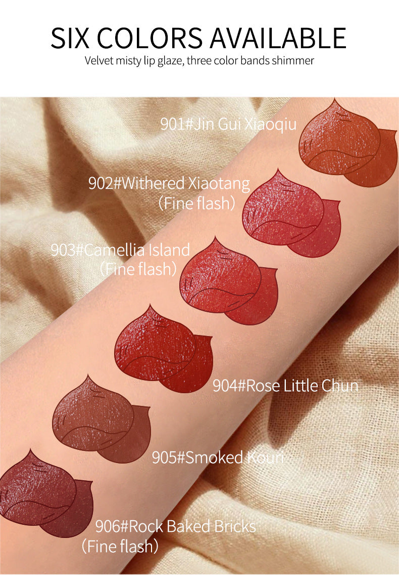 Chestnut Lip Glaze Cream Texture Autumn And Winter New Style