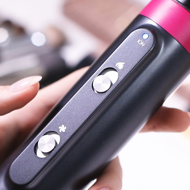 4 Heads Hair Dryer Curling Iron Rotating Brush 4 In 1