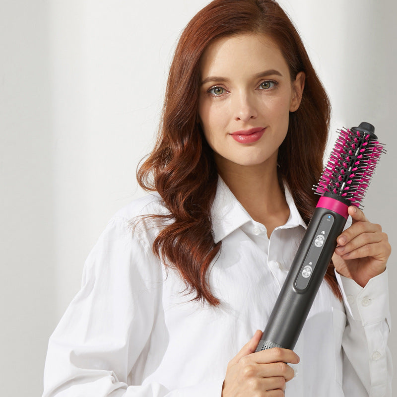 4 Heads Hair Dryer Curling Iron Rotating Brush 4 In 1