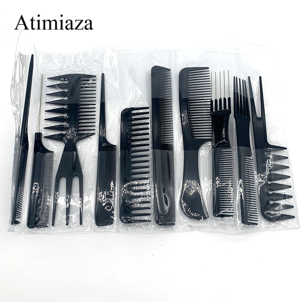 10 Pcs Hair Styling Comb Set For All Hair
