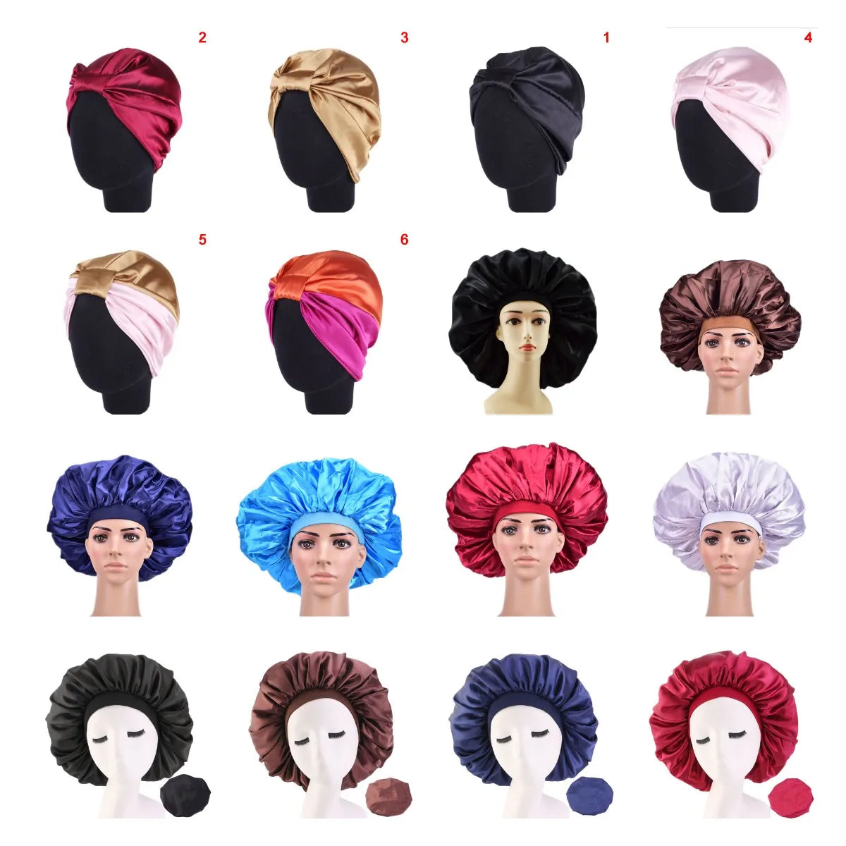 Silk Bonnet & Silk Head Wraps