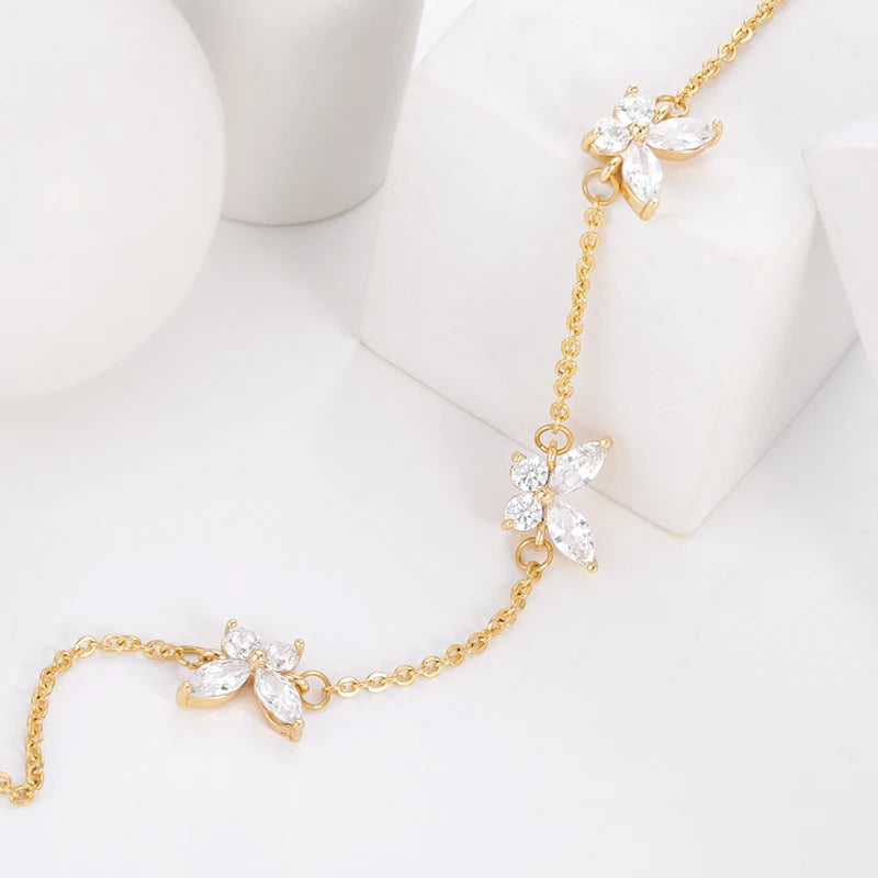 Sweet Butterfly Pendant Charm Bracelet