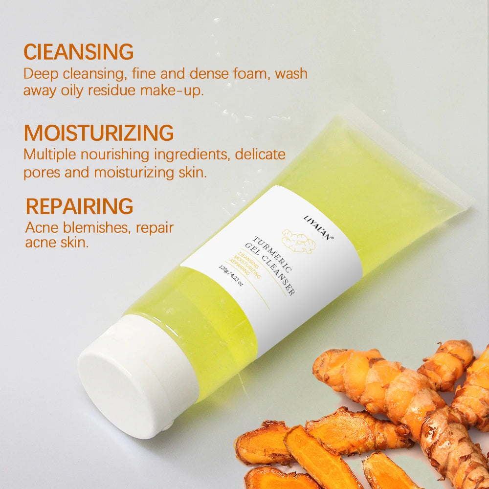 LIYALAN Turmeric Foaming Facial Cleanser