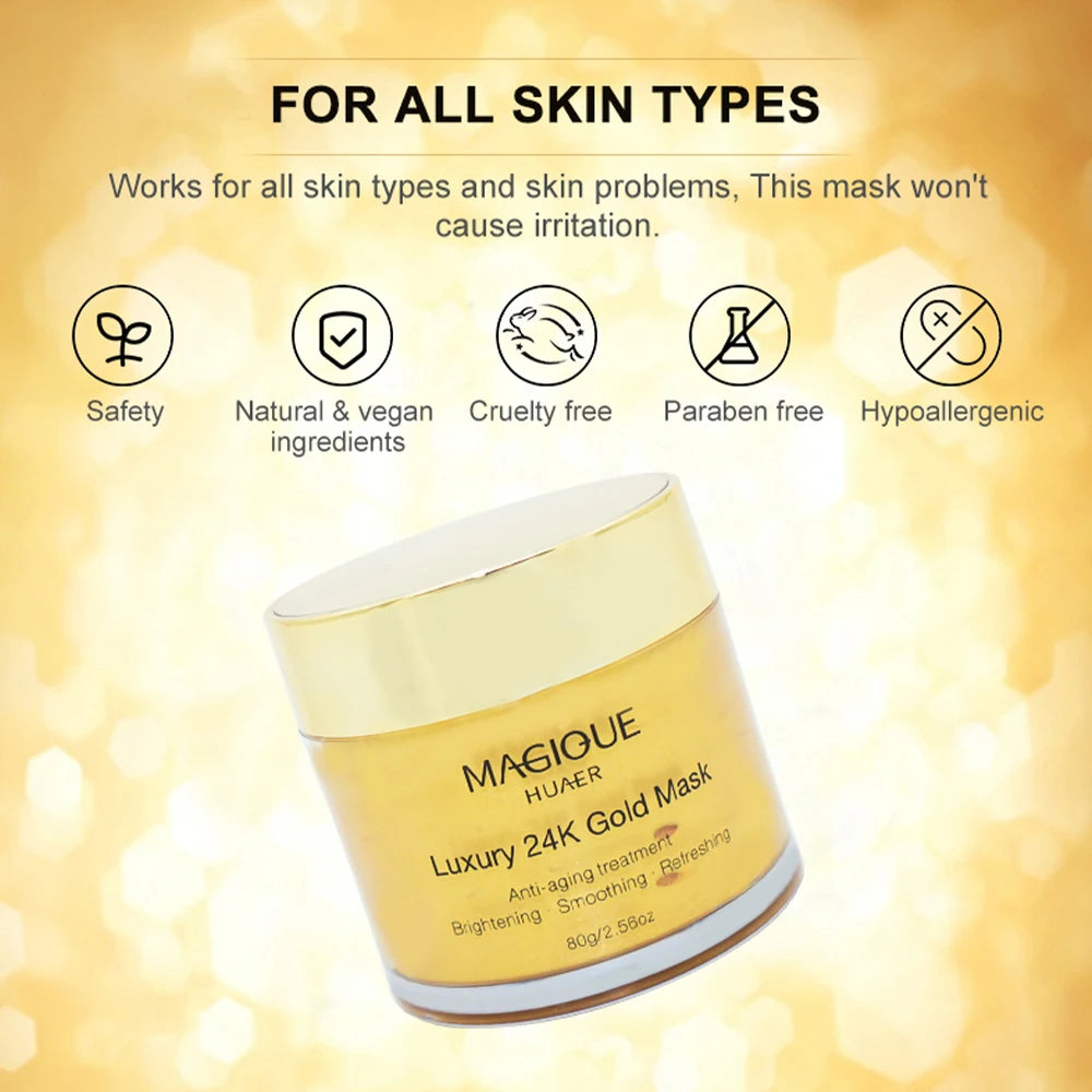 24K Gold Collagen Anti Aging Facial Mask