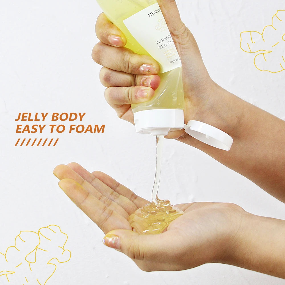 LIYALAN Turmeric Foaming Facial Cleanser