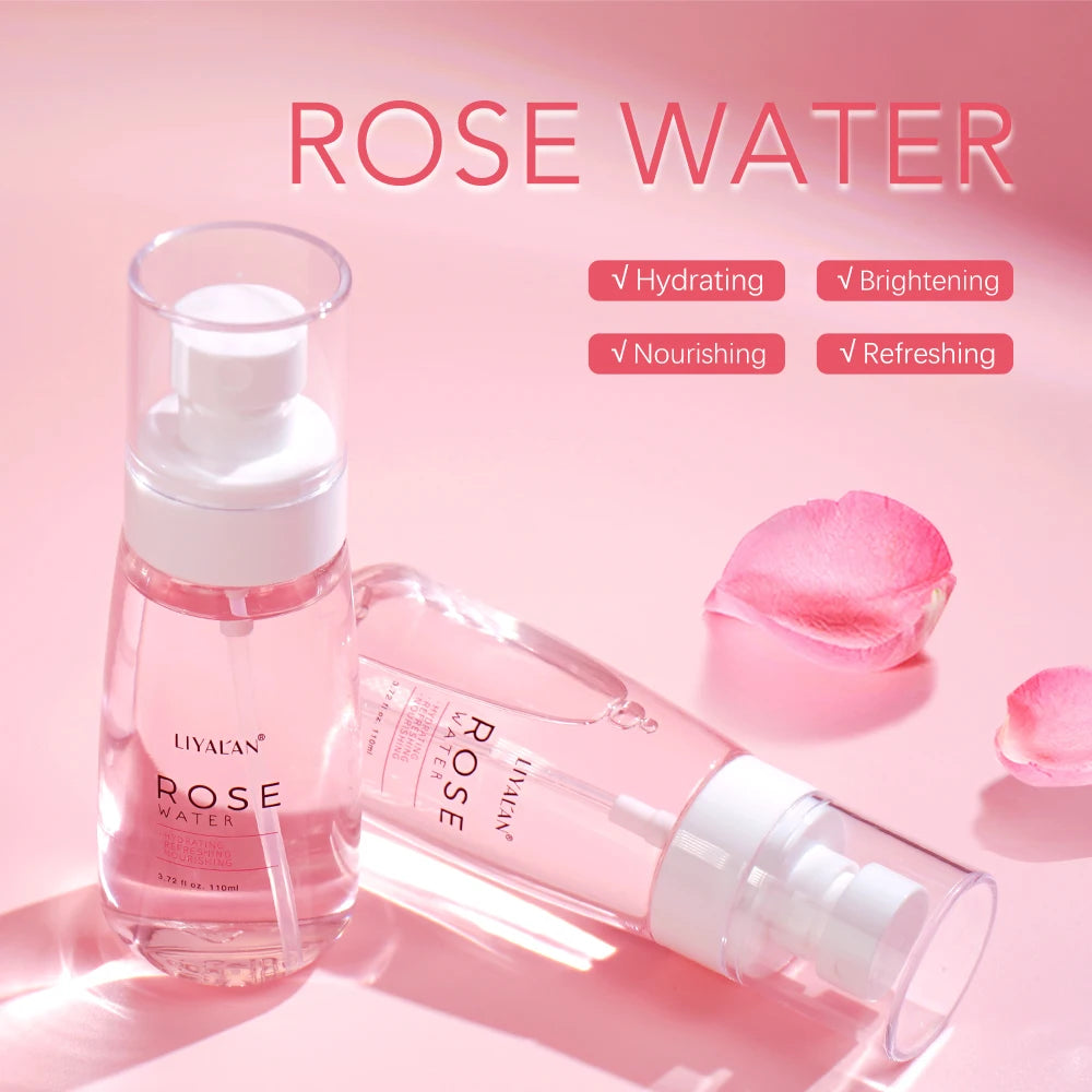 LIYALAN Rose Water Moisturizing Toner Hydrating Spray