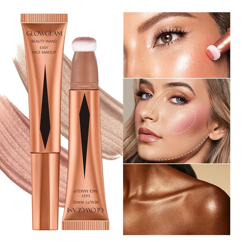 Cream Bronzer Contour Beauty Wand Highlighter With Cushion
