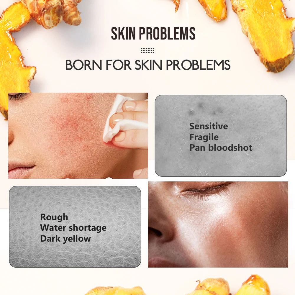 LIYALAN Turmeric & Ginger Face Serum With Vitamin C 30ML