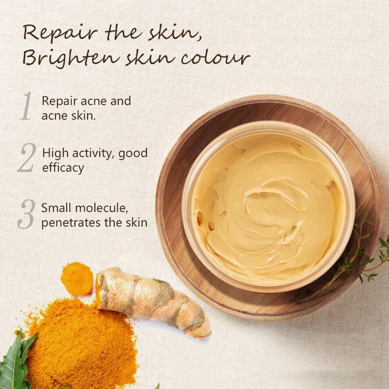 LIYALAN  Anti Acne Vitamin C Turmeric Face Clay Mask
