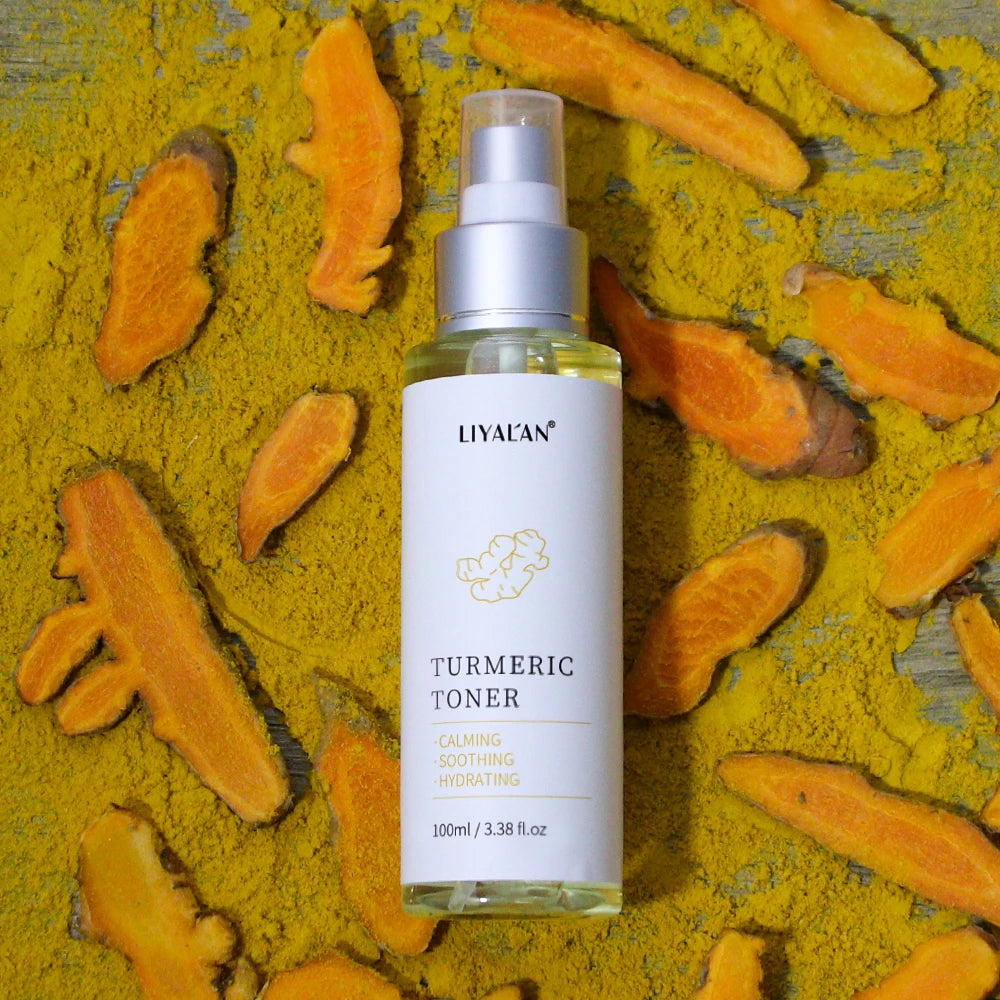 Vitamin C Turmeric Facial Toner Pores Shrink Calming Hydrating Soothing SkinCare Moisturizing Herbal Tumeric Face Mist Spray