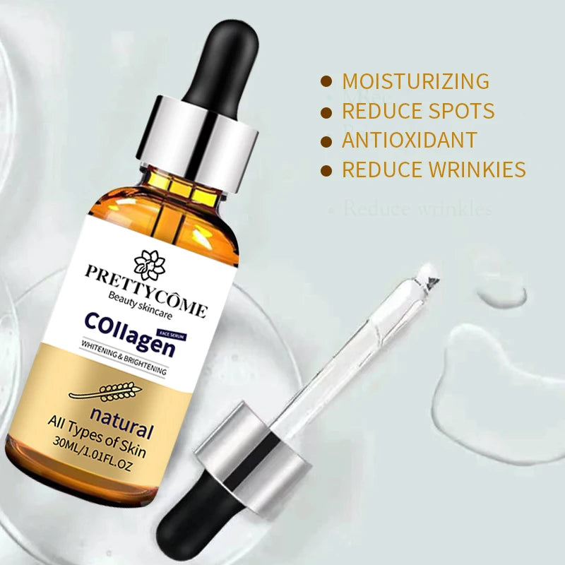 PRETTYCOME Collagen Face Serum Brightening Anti-aging Facial Care