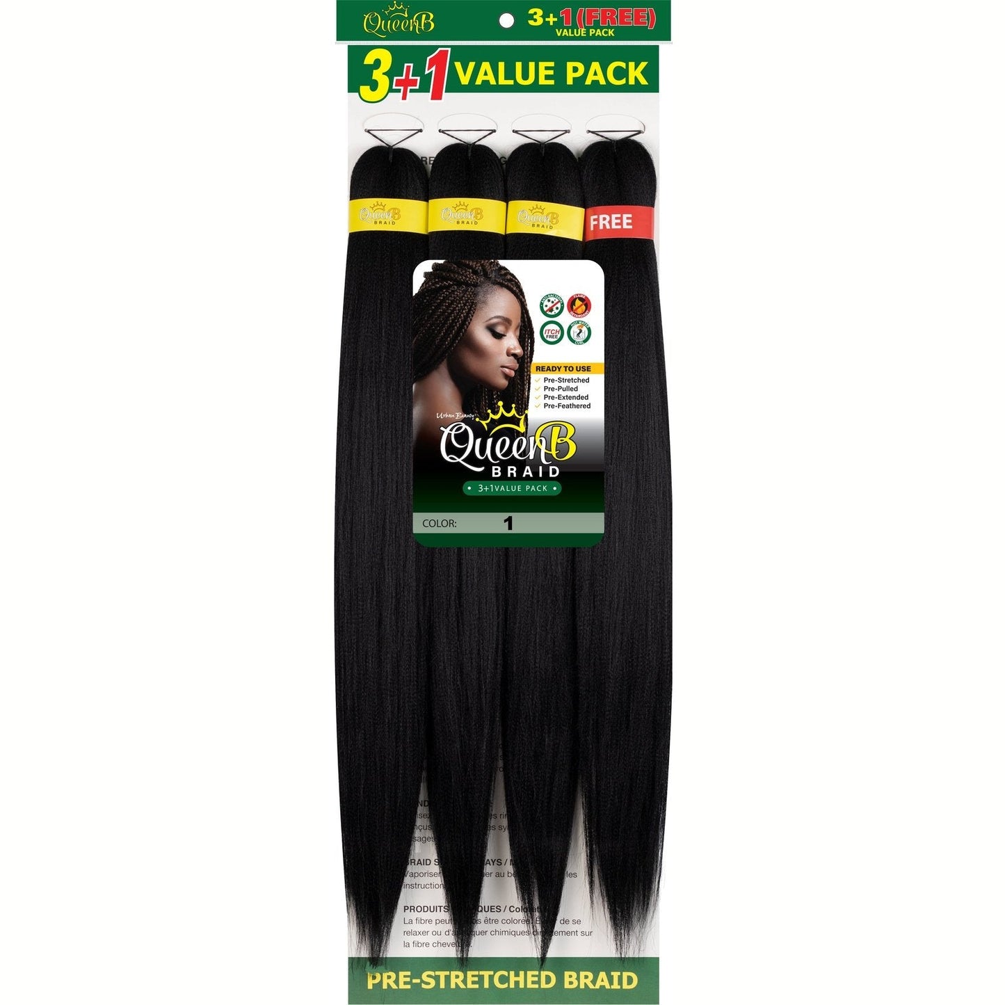 Queen B Pre-Stretched Value Braiding Pack
