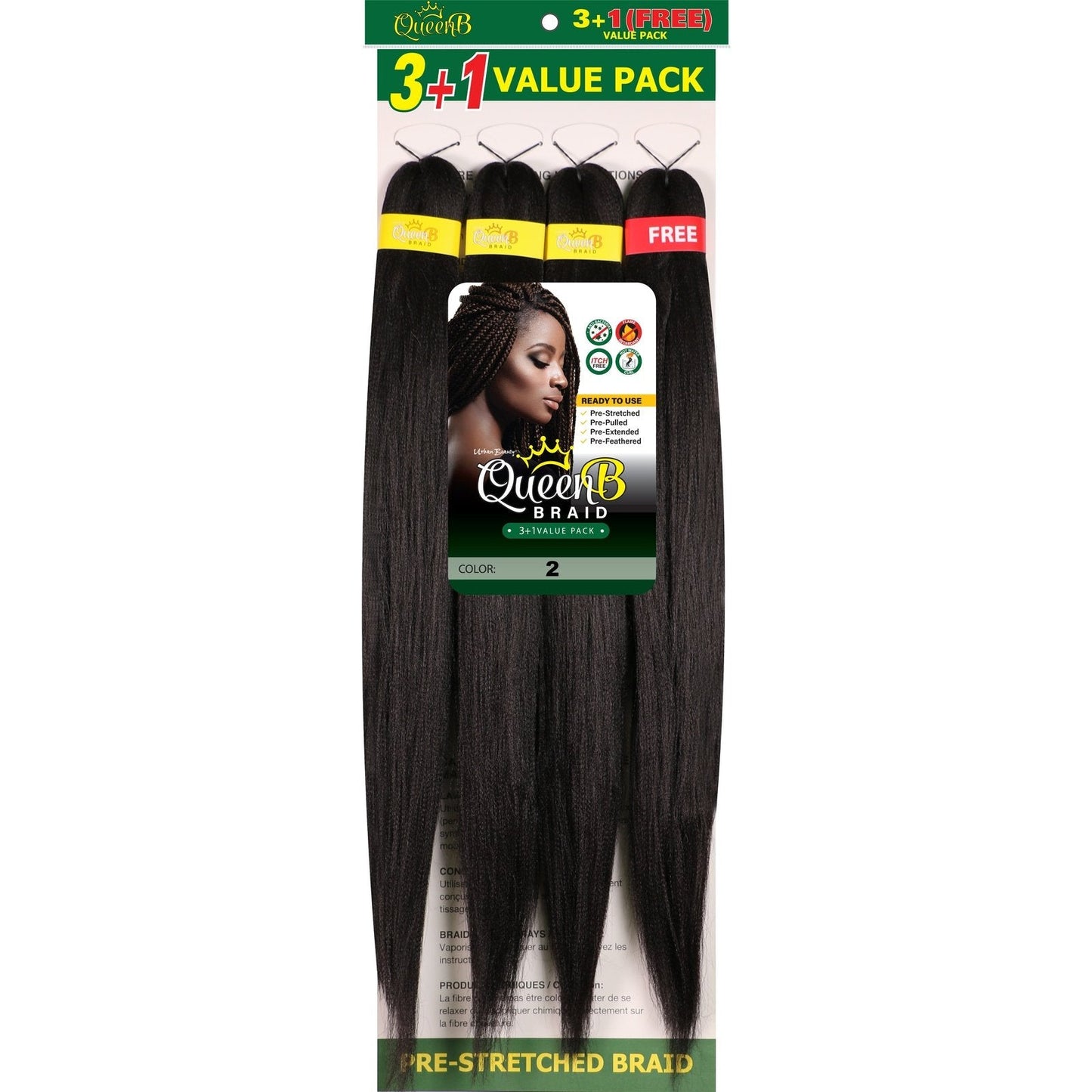 Queen B Pre-Stretched Value Braiding Pack