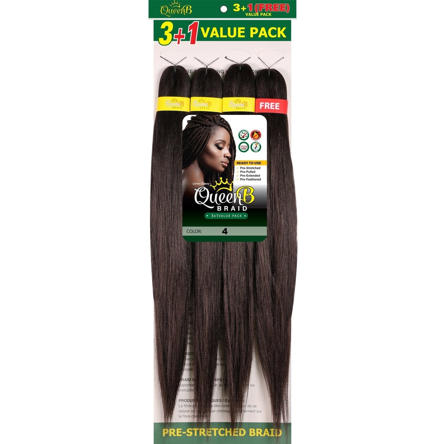 Queen B Pre-Stretched Value Braiding Pack