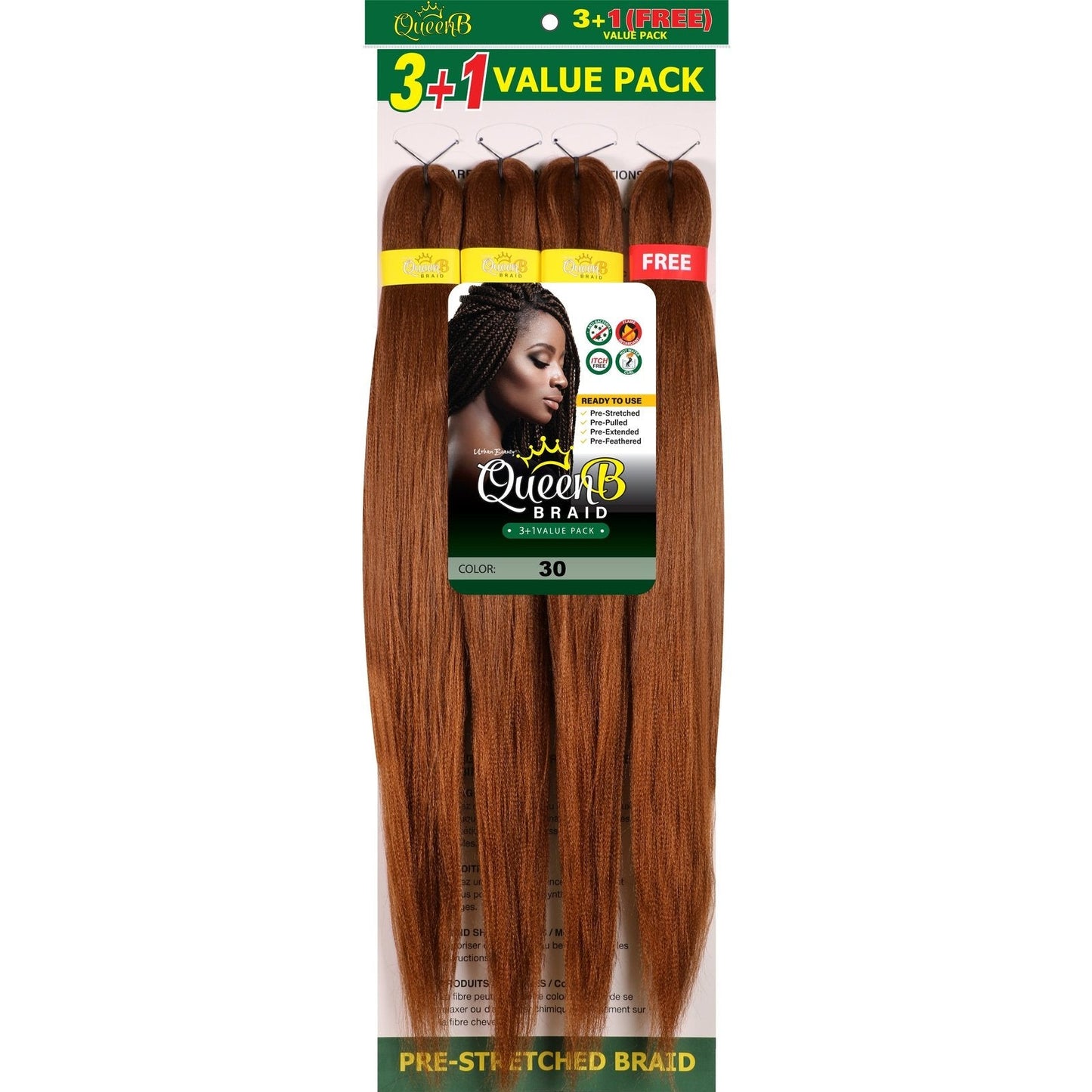 Queen B Pre-Stretched Value Braiding Pack