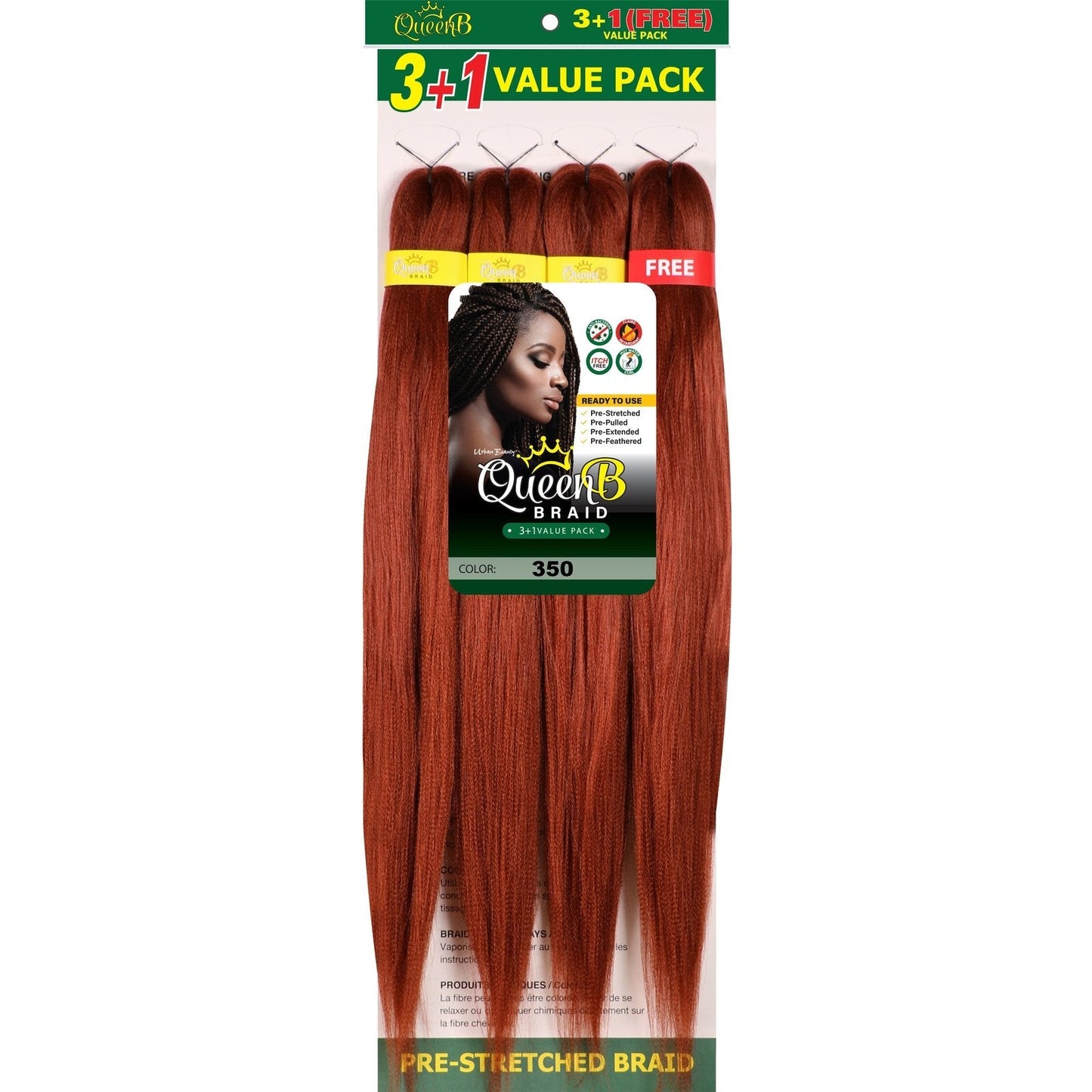 Queen B Pre-Stretched Value Braiding Pack