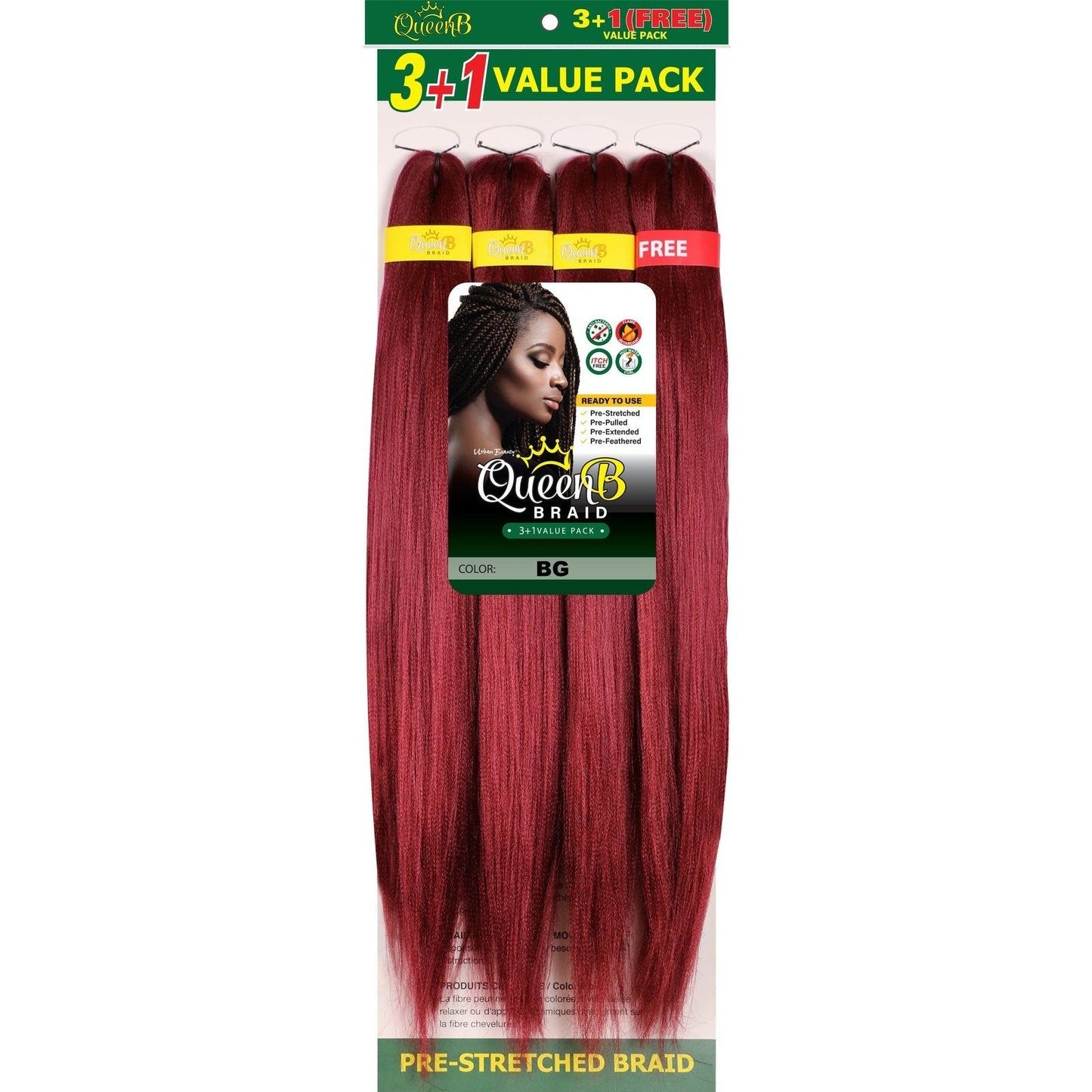 Queen B Pre-Stretched Value Braiding Pack