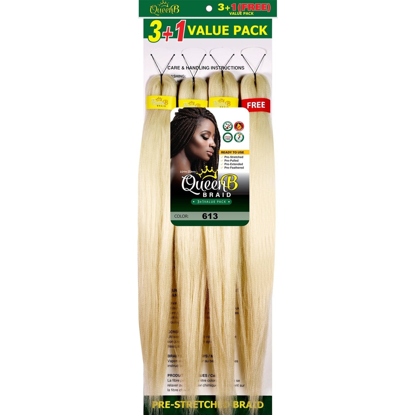 Queen B Pre-Stretched Value Braiding Pack