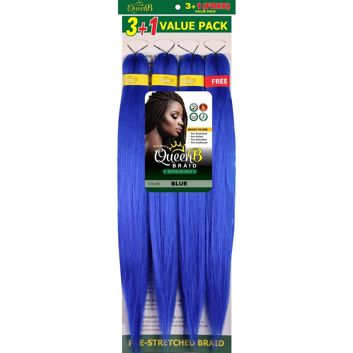 Queen B Pre-Stretched Value Braiding Pack
