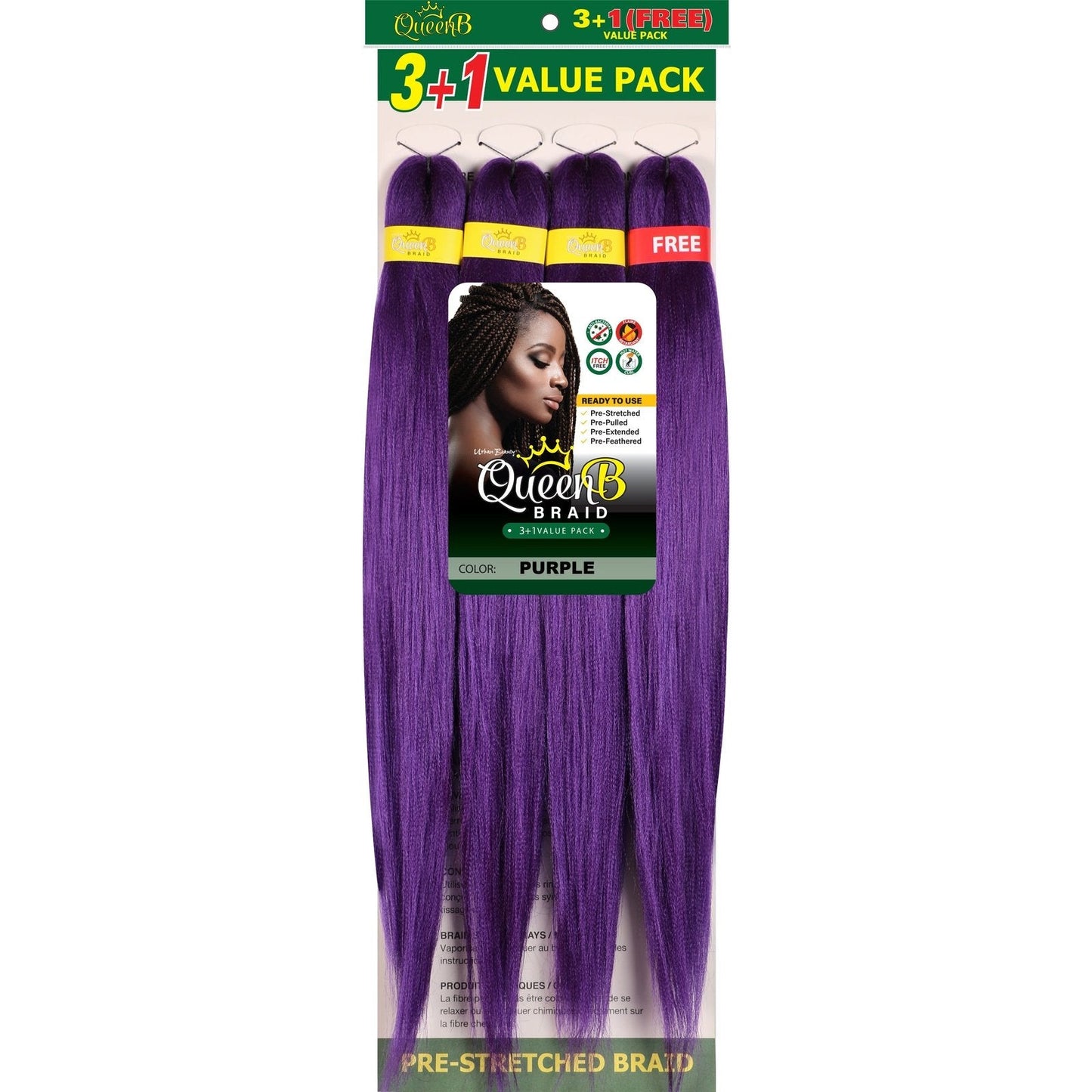 Queen B Pre-Stretched Value Braiding Pack