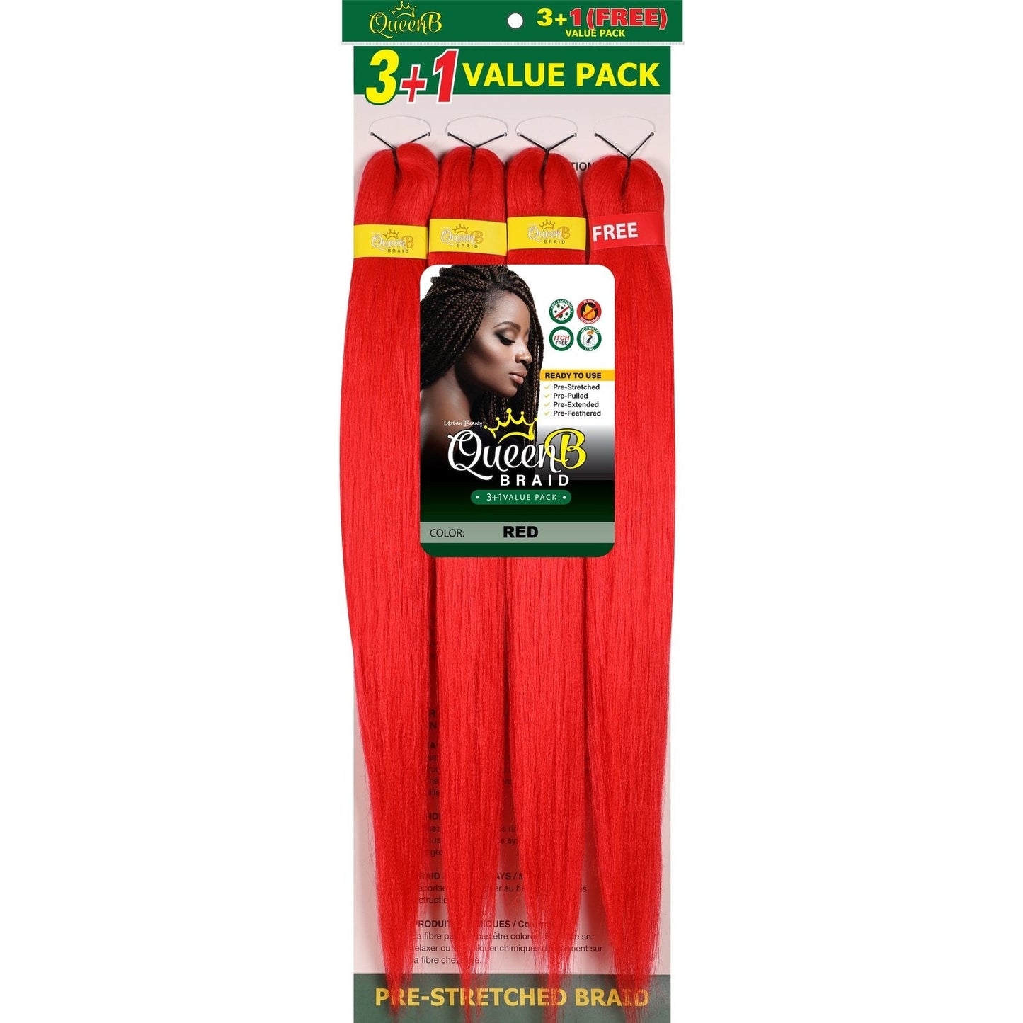 Queen B Pre-Stretched Value Braiding Pack