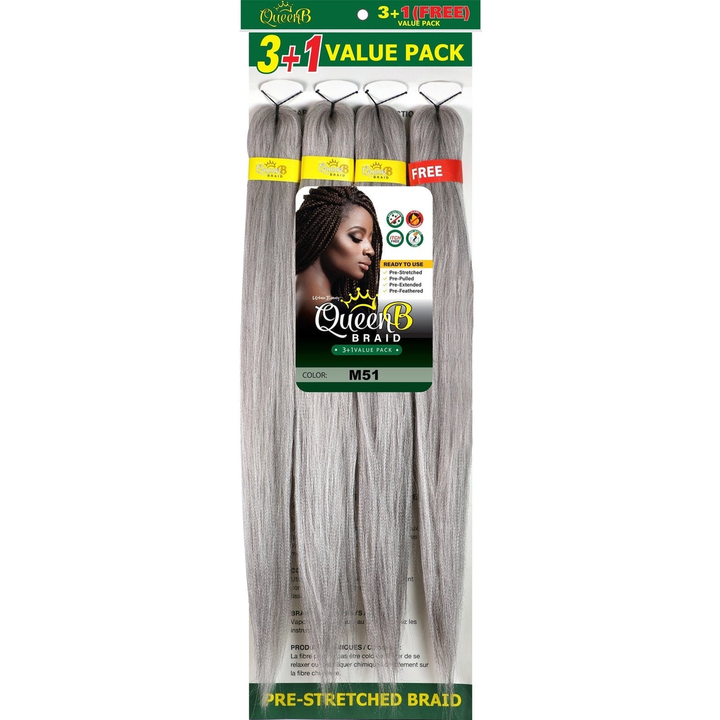 Queen B Pre-Stretched Value Braiding Pack