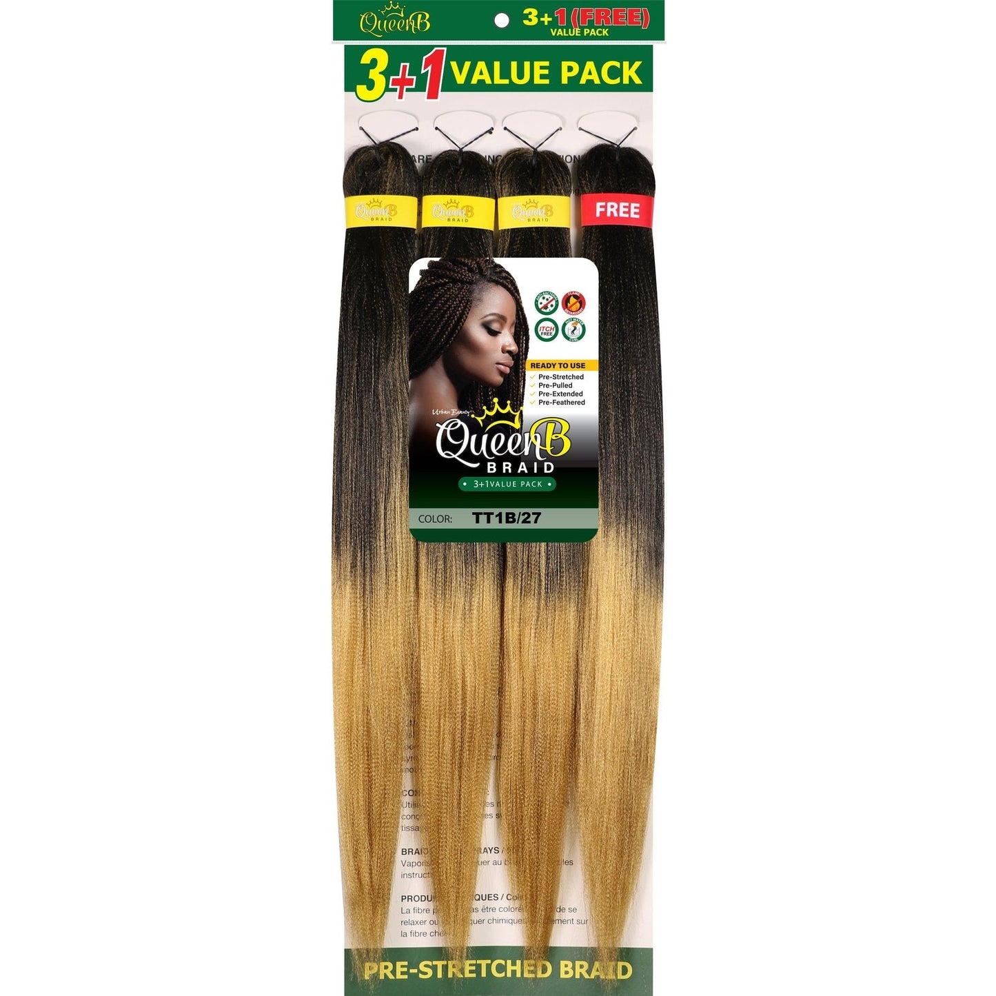 Queen B Pre-Stretched Value Braiding Pack