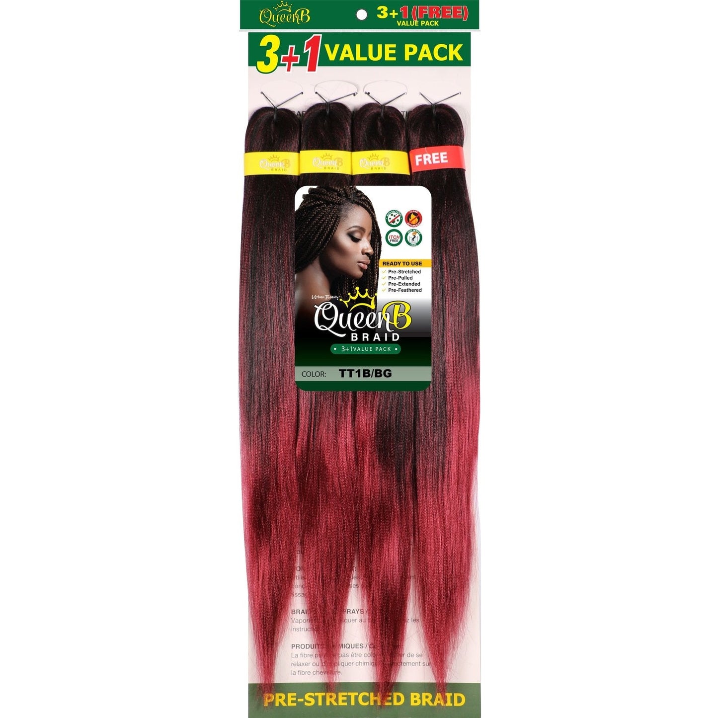 Queen B Pre-Stretched Value Braiding Pack