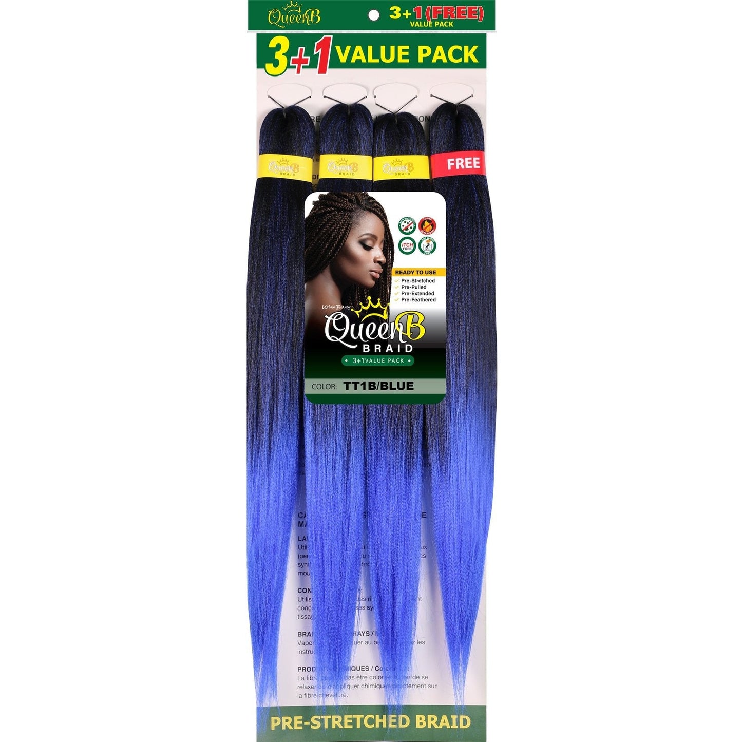 Queen B Pre-Stretched Value Braiding Pack