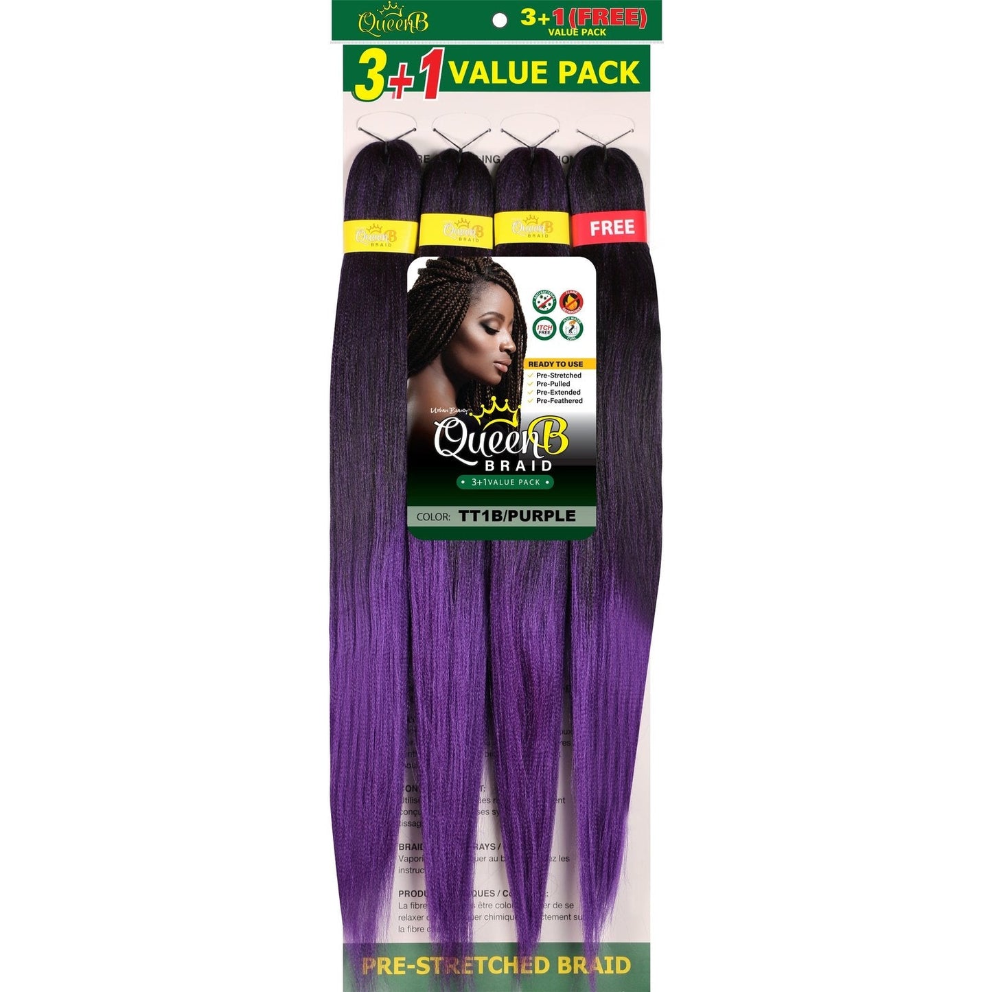 Queen B Pre-Stretched Value Braiding Pack