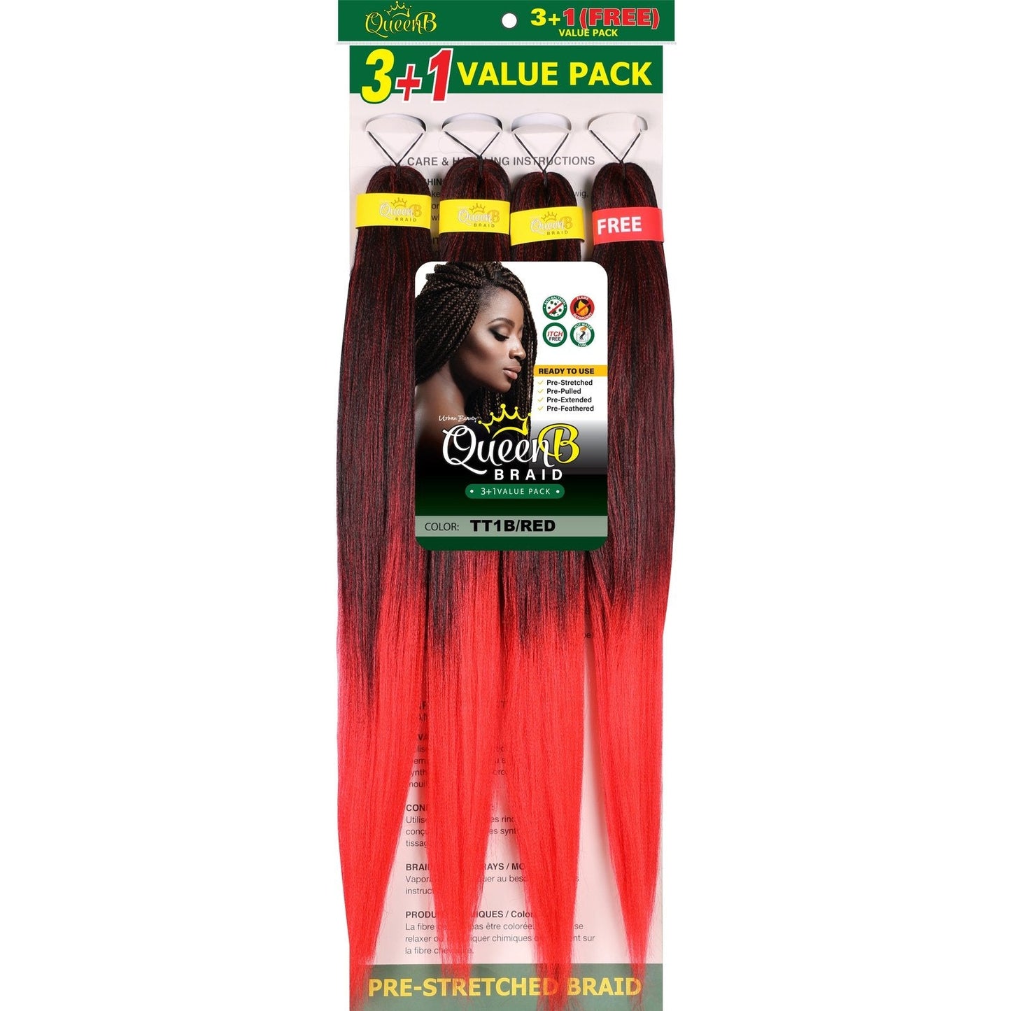 Queen B Pre-Stretched Value Braiding Pack