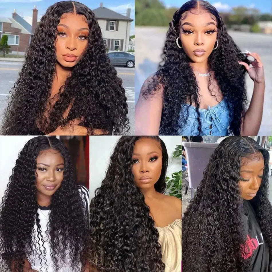 Peruvian 10A  Water Wave Bundles Unprocessed Curly Hair Extensions