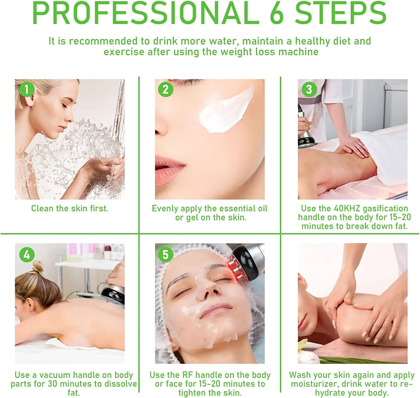 Ultrasonic Body Slimming Multi-Polar Radio Frequency Anti-Wrinkle Rejuvenation Skin Lift Tighten Machine