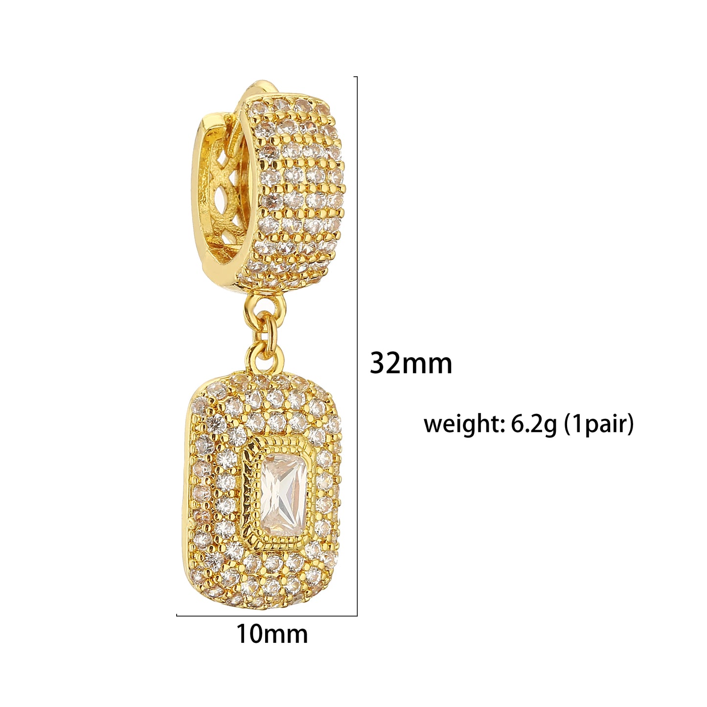 18K Gold Plated Luxury Earrings