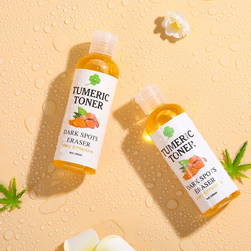 100ml Tumeric Dark Spots Toner Spots Eraser Corrector Turmeric Fades Blemishes Dark Spots Acne Remover Toner