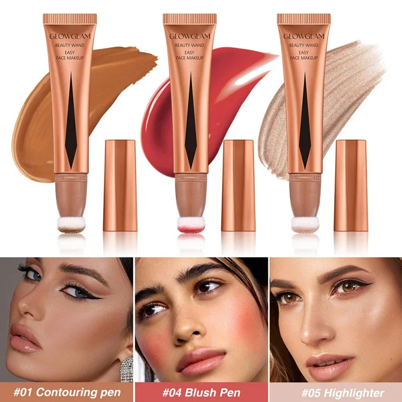 Cream Bronzer Contour Beauty Wand Highlighter With Cushion