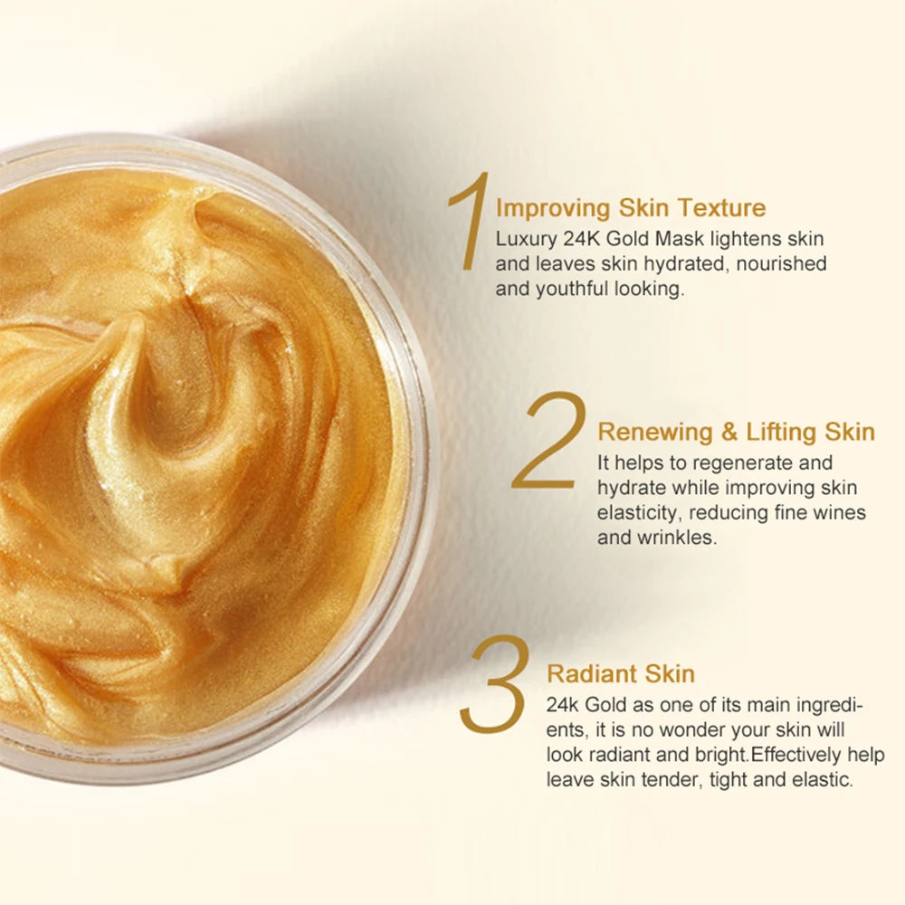 24K Gold Collagen Anti Aging Facial Mask