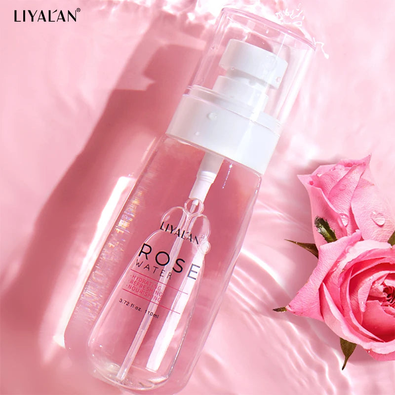 LIYALAN Rose Water Moisturizing Toner Hydrating Spray