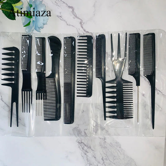 10 Pcs Hair Styling Comb Set For All Hair